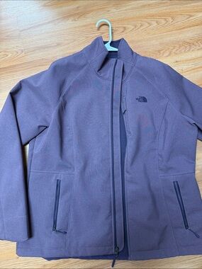 North Face fleece lined soft shell jacket